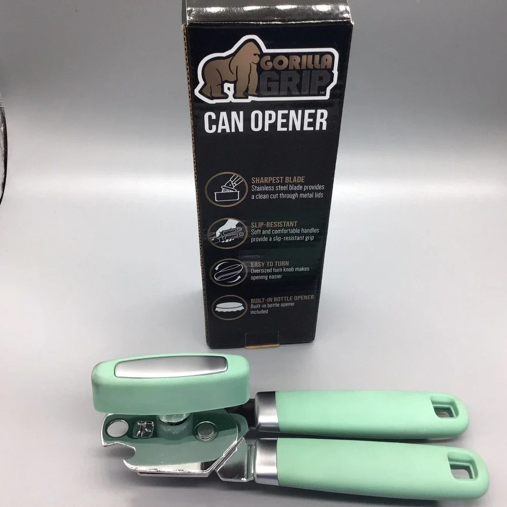 GorillaGrip Mint Green‎ Can Opener In Box